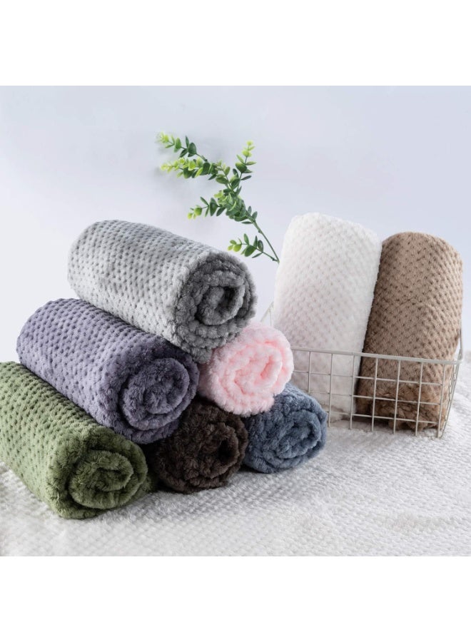 Dog Blanket or Cat Blanket or Pet Blanket, Warm Soft Fuzzy Blankets for Puppy, Small, Medium, Large Dogs or Kitten, Cats, Plush Fleece Throws for Bed, Couch, Sofa, Travel (M/32" x 40", Ivory) - Image 5